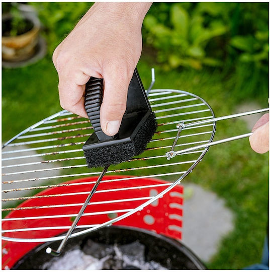 Nava Grillbürste mit Schaber und Schwamm 12.5cm