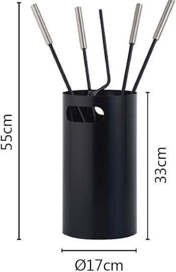 Кофа за инструменти за камина от неръждаема стомана мат Zogometal K32-1230