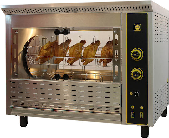 Sergas T24 Elektrische Hähnchen Rottisserie Grill 6kW mit Abmessungen 64x112x98cm
