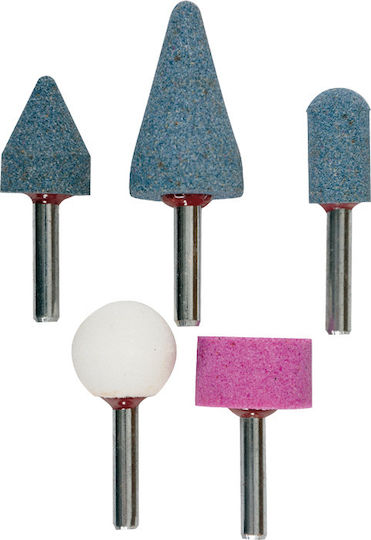 KWB 49510000 Grinding Stones with Shaft 5 Pieces