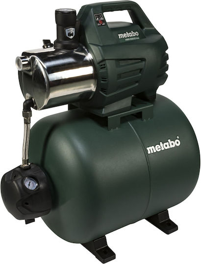 Metabo 600976000 Μονοβάθμιο Μονοφασικό Πιεστικό Συγκρότημα Νερού με Δοχείο 50 Λίτρων 1300W