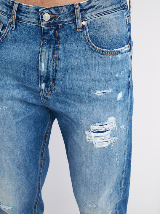 Herren Jeanshosen mit Lose Anwendung Blau