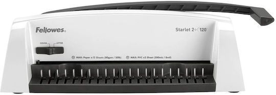 Fellowes Starlet2+ Bindegerät Arbeitsbreite 300 mm Stanzkapazität 12 Blatt A4 Maximale Rückenbreite 16 mm