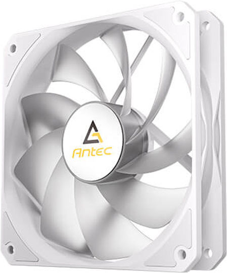Antec 0-761345-40042-8 Reverse Blade Case Fan 120mm (1500rpm / 61.46cfm) με ARGB Φωτισμό και Σύνδεση 4-Pin PWM Λευκό