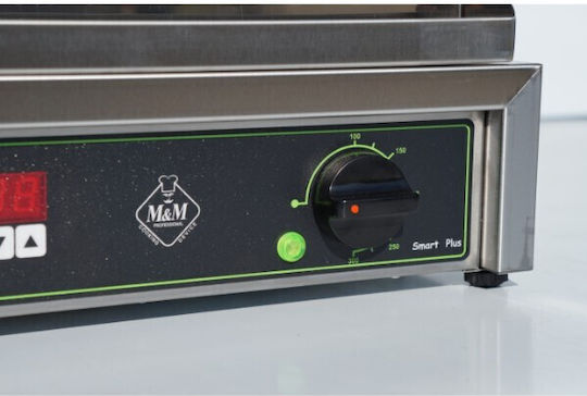 M&M equipment Επαγγελματική Τοστιέρα με Μαντεμένιες Ραβδωτές Επιφάνειες 3000W GC 500 Smart Plus