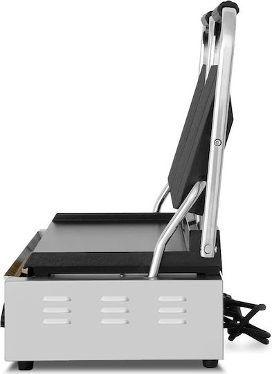 Dynamic Commercial Double Sandwich Maker with Ribbed Top and Flat Bottom 3600W