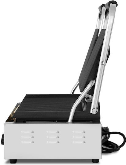Dynamic Commercial Double Sandwich Maker with Ribbed Top and Ribbed Bottom 3600W