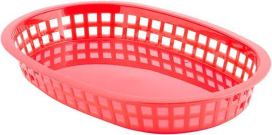 Tablecraft Serving Basket Plastic with Dimensions 27x18.5x3.5cm 6pcs