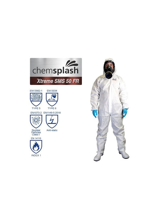 Chemsplash Xtreme 50 SMS Sicherheits-Overall Sprühen Typ 5 / 6 Rot