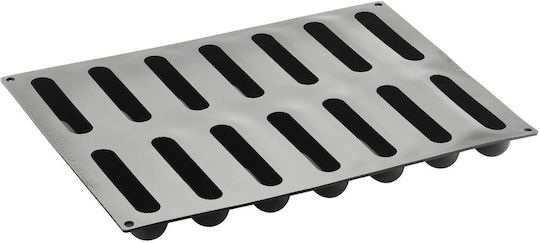 Non-Stick Silicone Mold 40x30cm 14 X Confy 12.8x3x2.8cm 90ml Pavoni Px4351s