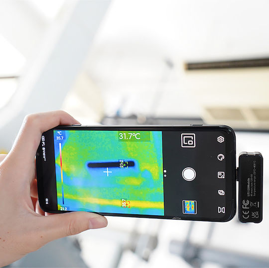 Uni-T MIE0473 Handheld Thermal Camera für Temperaturen bis 400°C für Mobilgeräte