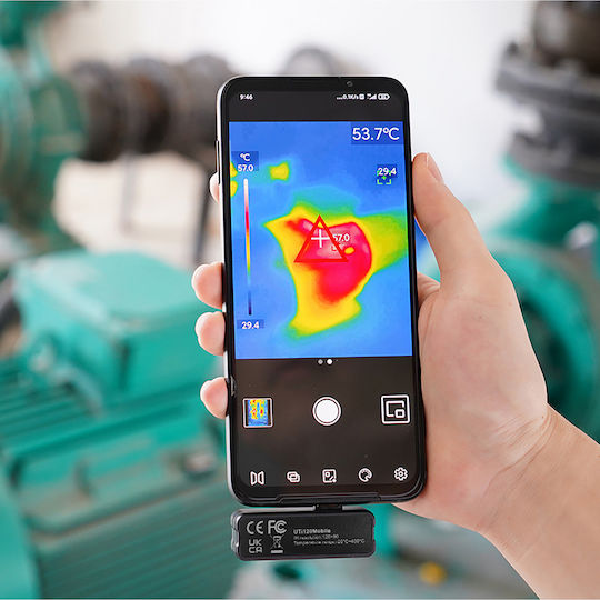 Uni-T MIE0473 Handheld Thermal Camera für Temperaturen bis 400°C für Mobilgeräte