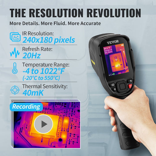 Vevor Handheld Thermal Camera with Screen 2.8" 20°C-550°C FYHWRXYWYWIFIR7JZV0