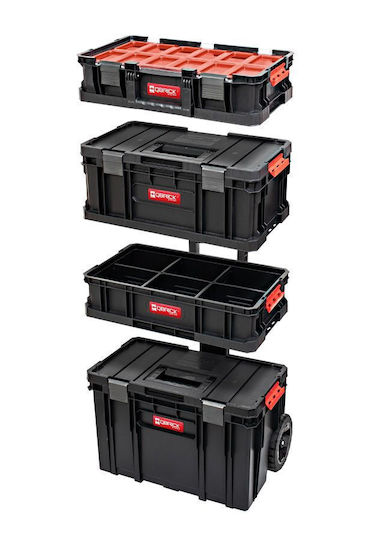 Qbrick System Two Cart Транспортен и съхранителен Пластмаса куфар за инструменти Размери: Ш53xД38.5xВ69см 29551200