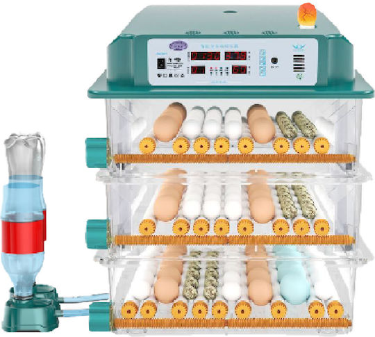 Automatischer Hühnereierinkubator 176 mit Dampferzeugungssystem und Batterieunterstützung