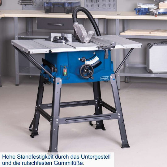 Scheppach Hs100s Bench Saw 2000W, Cutting Disc Diameter 250mm & Cutting Speed 6500rpm 5901310905