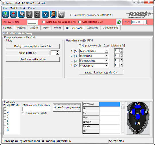 Ropam Access Control with Card Unlock