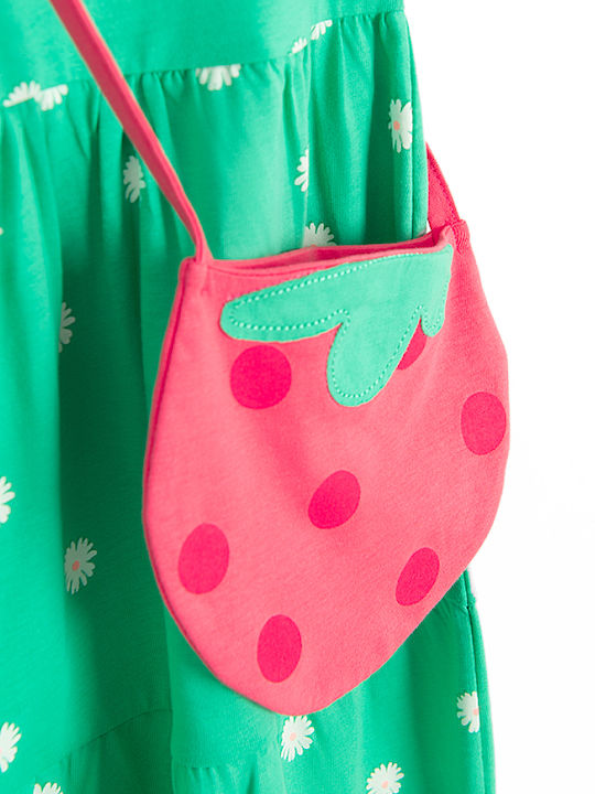 Kinderkleid Set mit Accessoires Grün