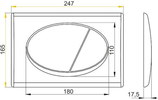 Alcadrain Flush Plate Dual Flush