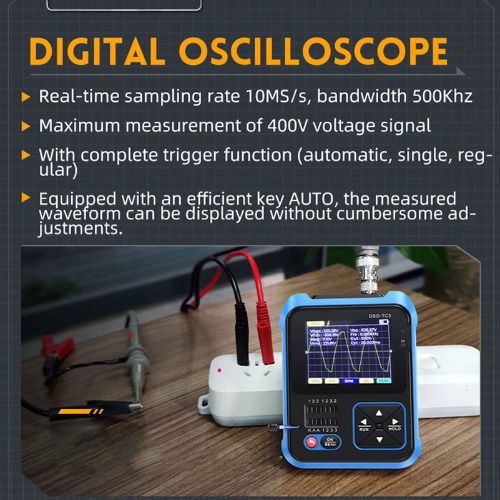 Fnirsi DSO-TC3-PRO-BL Heat Rate Monitor Hand Tool with Channels and 2.4" Screen