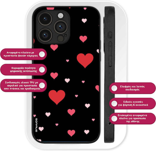 Sonique Heart Series Case for OnePlus Nord CE 2 Lite 5G Black