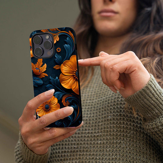 Sonique 3D Flower Series Case for OnePlus 10 Pro 5G Orange 01