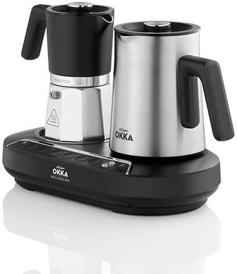 Greek & Espresso Device Okka Rich Moka Pot Ok0027 Chrome