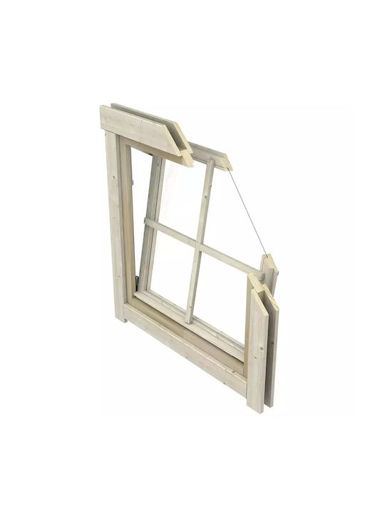 Showood Ανοιγόμενο Παράθυρο Ξύλινο Π129xΥ88.2cm