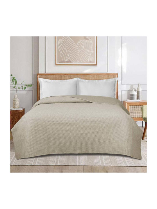 Heinner Fleece Decke Doppel 200x220cm Beige