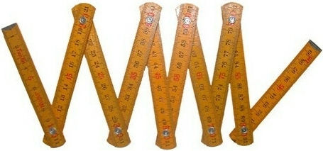 Exas Paper 167184 Wooden Folding Ruler 1m