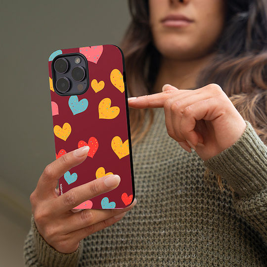 Carcasă Sonique Heart Series pentru OnePlus Nord CE 4 Lite 5G Bordeaux