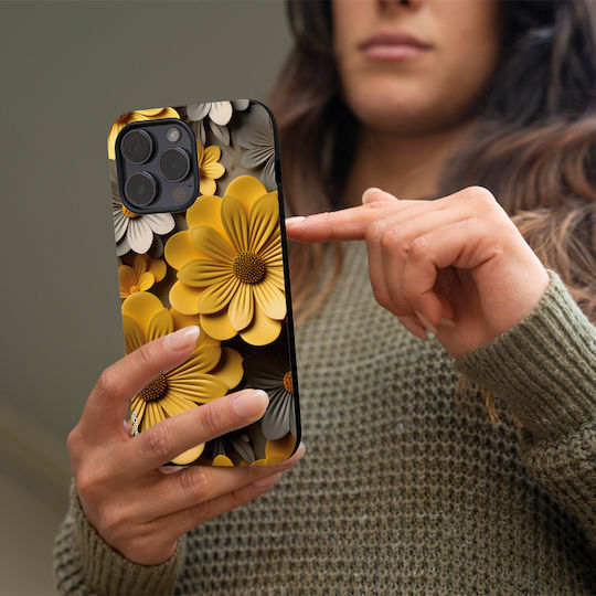 Sonique 3D-Blumen-Serie Hülle für OnePlus 11 5G Gelb