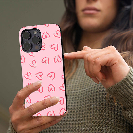 Sonique Heart Series Case for Oneplus 12r 5g Pink