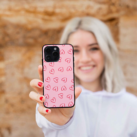 Sonique Heart Series Case for Oneplus 12r 5g Pink