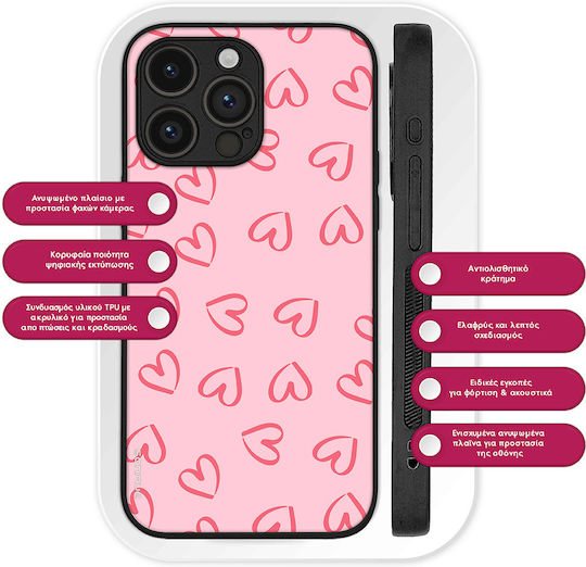 Sonique Heart Series Case Oneplus 11 5G Pink