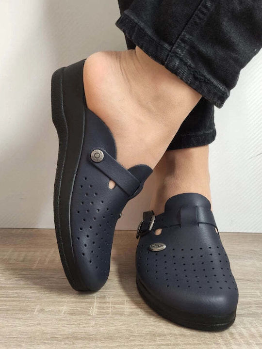 Fly Flot Γυναικεία Σαμπό Μπλε