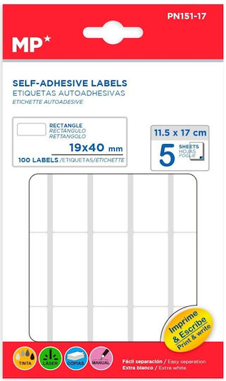 Madrid Papel Notebook Labels 100pcs