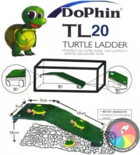 Dophin TL20 Αξεσουάρ για Ενυδρείο Ερπετών από Πλαστικό 7 x 7 x 15 Ράμπα x Y10εκ.