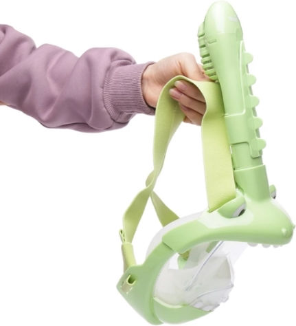 Thenice Kf-2 Children's Sea Mask Crocodile Full Face Snorkel Mask Xs S 02723