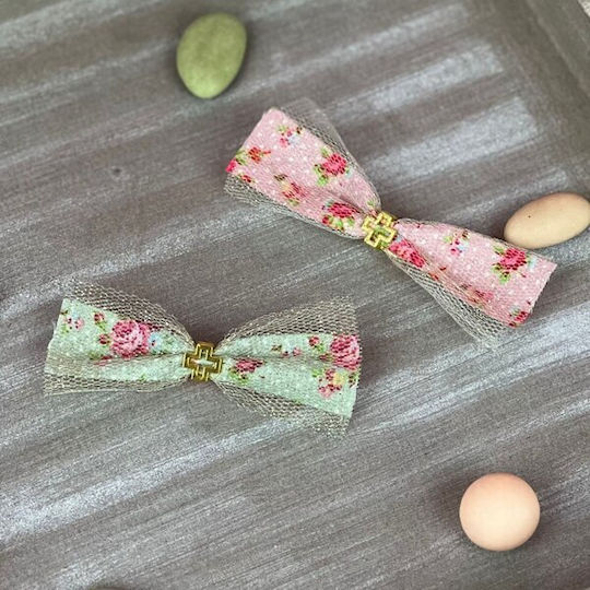 Faitakis Pack Metallic Threaded Motif for Jewelry Gold in Shape Cross 1x1cm.