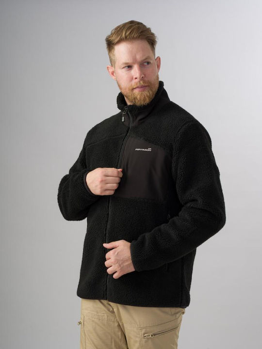 Pentagon Summit Sherpa Hunting Cardigan Fleece Black