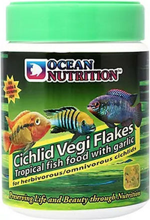 Ocean Nutrition Vegi Cichlid Food Flakes with Spirulina 34gr