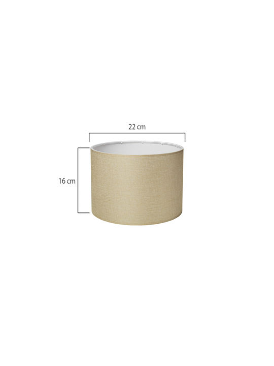 Hp-02 Μπεζ Φ22 Αμπαζουρ Κυλινδρος Heronia Hp-02 Μπεζ Φ22 Αμπαζουρ Κυλινδρος Heronia