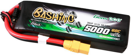 Gens Ace Bashing Μπαταρία Li-Po 11.1V 5000mAh 60C 3S XT60 για Τηλεκατευθυνόμενο