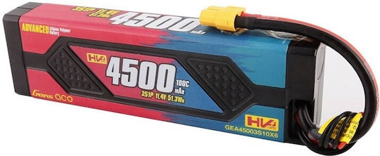 Gens Ace Advanced Μπαταρία Li-Po 11.4V 4500mAh 100C 3S XT60 για Τηλεκατευθυνόμενο