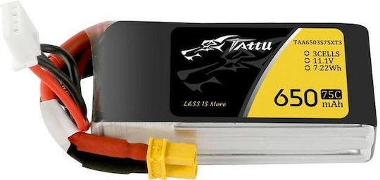 Tattu UAV Classic Li-Po Battery 11.1V 650mAh 75C 3S XT30 for Drone