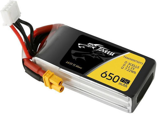 Tattu UAV Classic Li-Po Battery 11.1V 650mAh 75C 3S XT30 for Drone