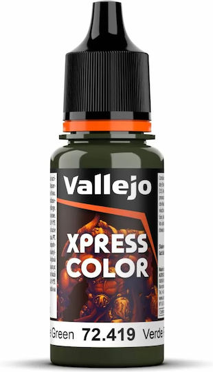 Acrylicos Vallejo Model Making Paints in Green Color 18ml
