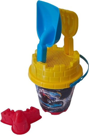 Summertiempo Cars Beach Bucket Set with Accessories 15 cm (5pcs)