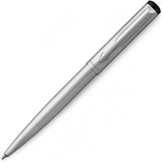 Parker Vector Pen Set Rollerball/Ballpoint Medium made of Steel Gray in a case